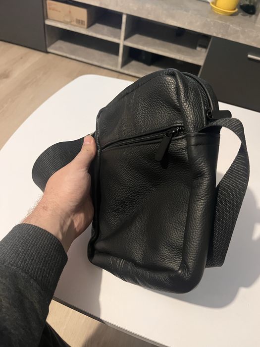 Чоловіча шкіряна сумка, барсетка, нова