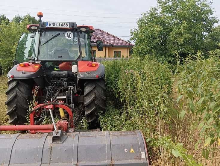 Koszenie łąk trawy mulczowanie mulczer czyszczenie działek rębak