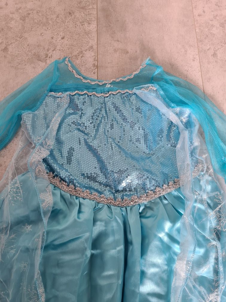 Suknia Elzy elsa frozen bal przebierańców kostium 152 158