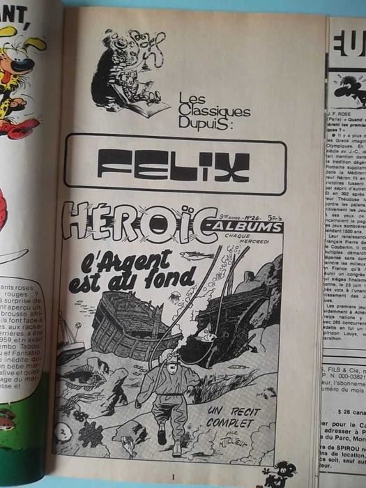 Várias revistas SPIROU em francês com suplementos.