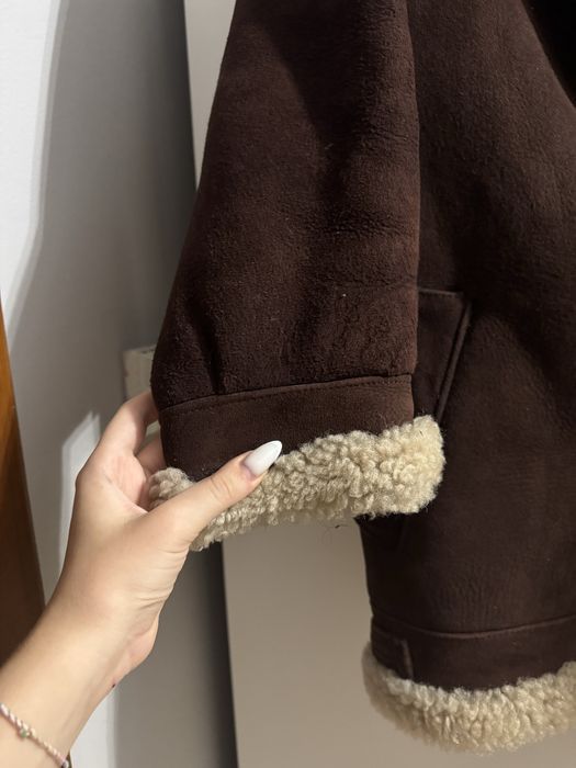 kożuch z naturalnej skóry owczej