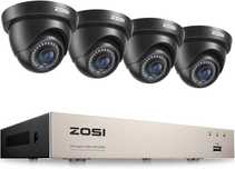 Zestaw 4 kamer Zosi + Rejestrator cyfrowy 8-kanałowy DVR 1080P HD