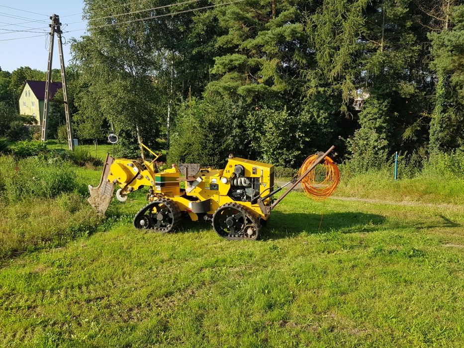 Vermer PTX40 pługoukładacz z wibracyjn  koparka łańcuchowa  koparka ła