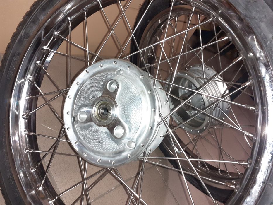Nowe wycentrowane kola kpl r16"jawa 50 mustang kaczka pancerka jawka