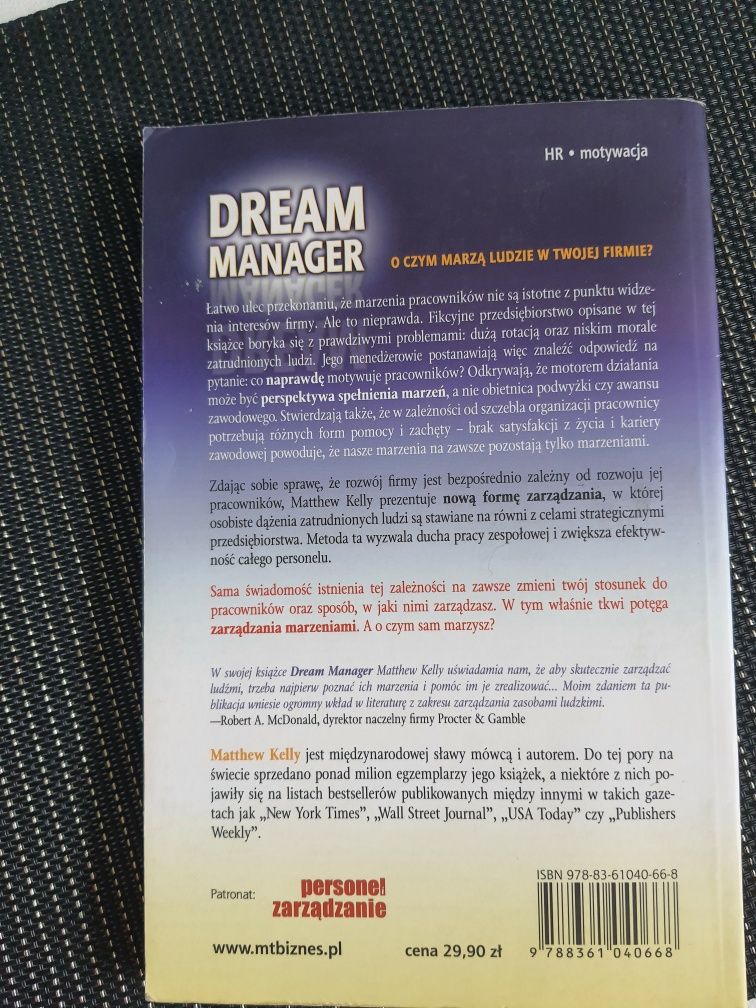 Dream manager Matthew Kelly