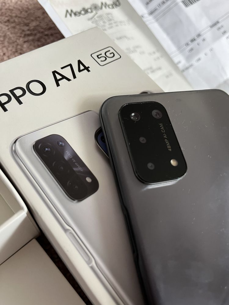 Telefon Oppo A74 szary