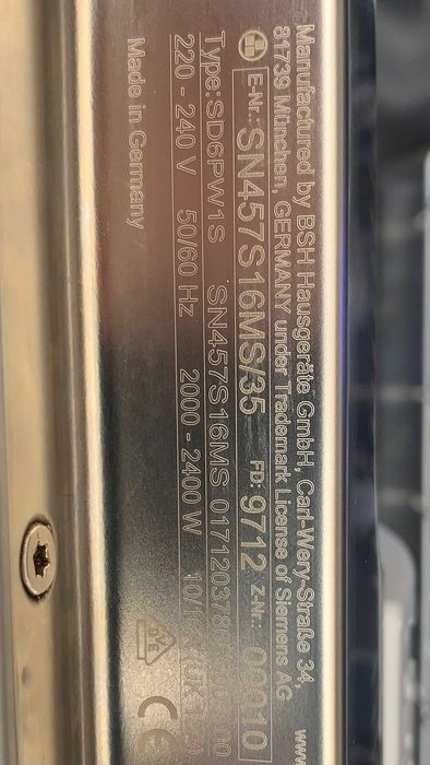 2018рік Посудомийка Siemens IQ500 посудомoйка 82х60см Made In Germany
