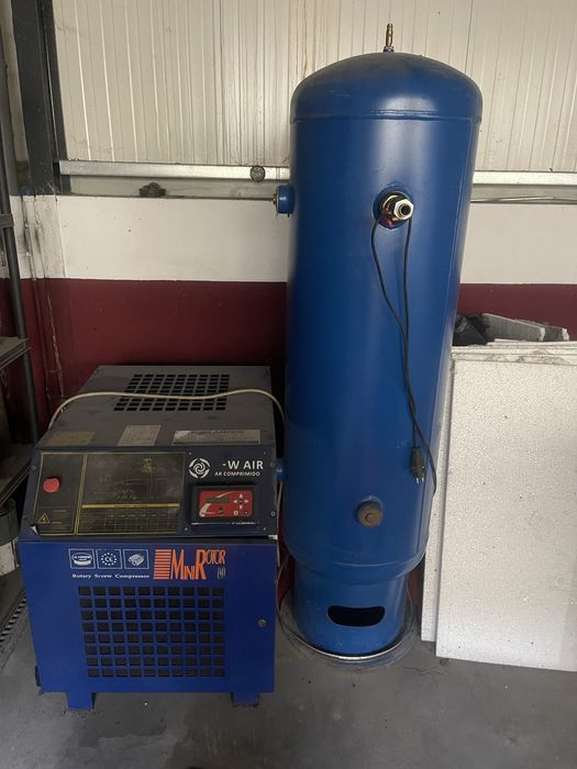 Compressor 7cv com deposito 300lts e secador