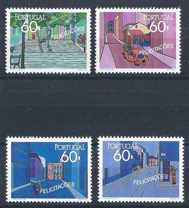 Selos Portugal 1990,
Mundifil 1943/1946 MNH/**