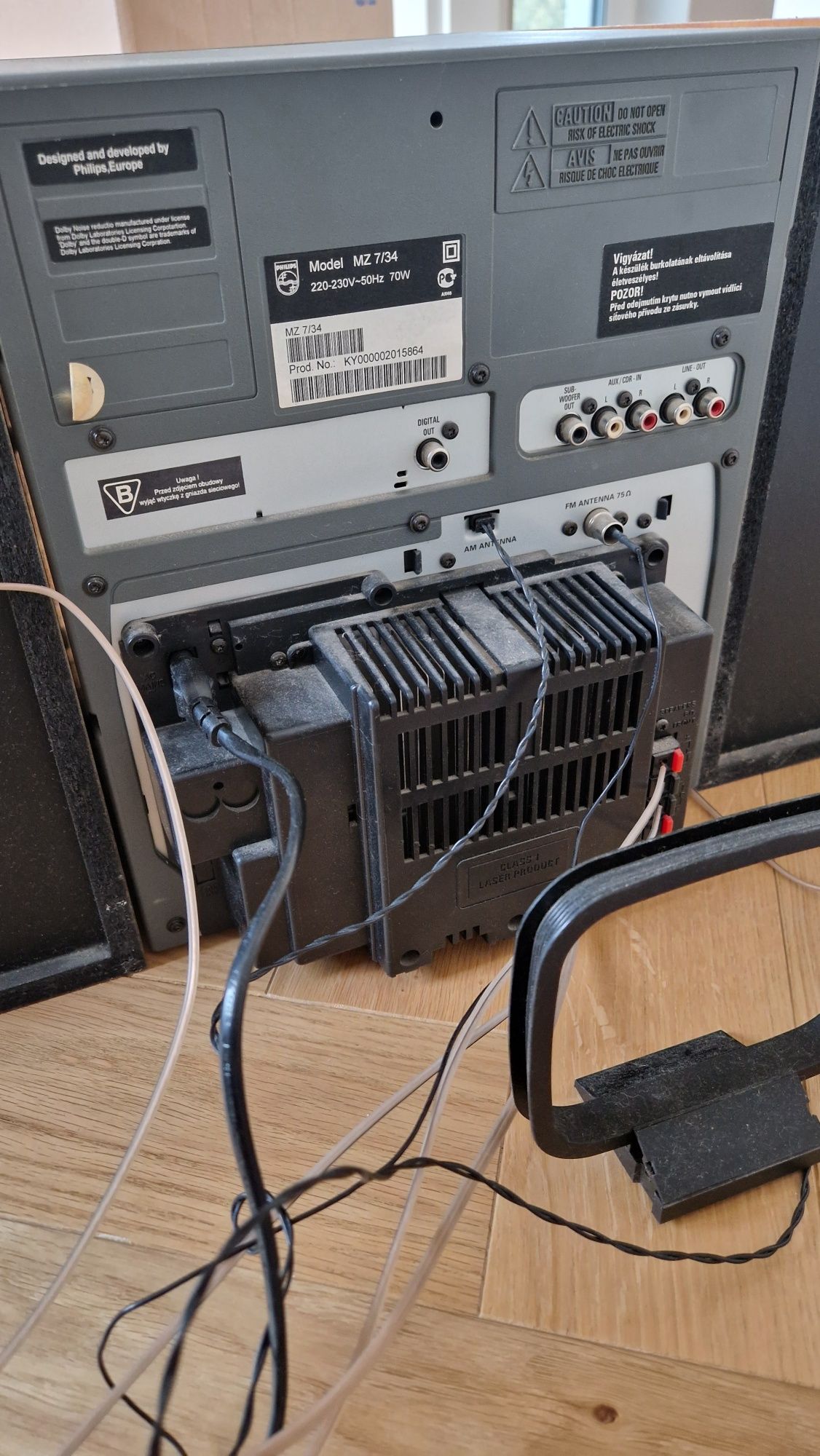 Miniwieża Philips MZ 7/34 bez głosników