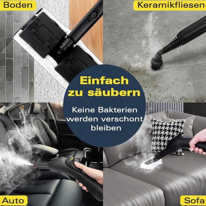 Odkurzacz Parowy z 21 Akcesoriami