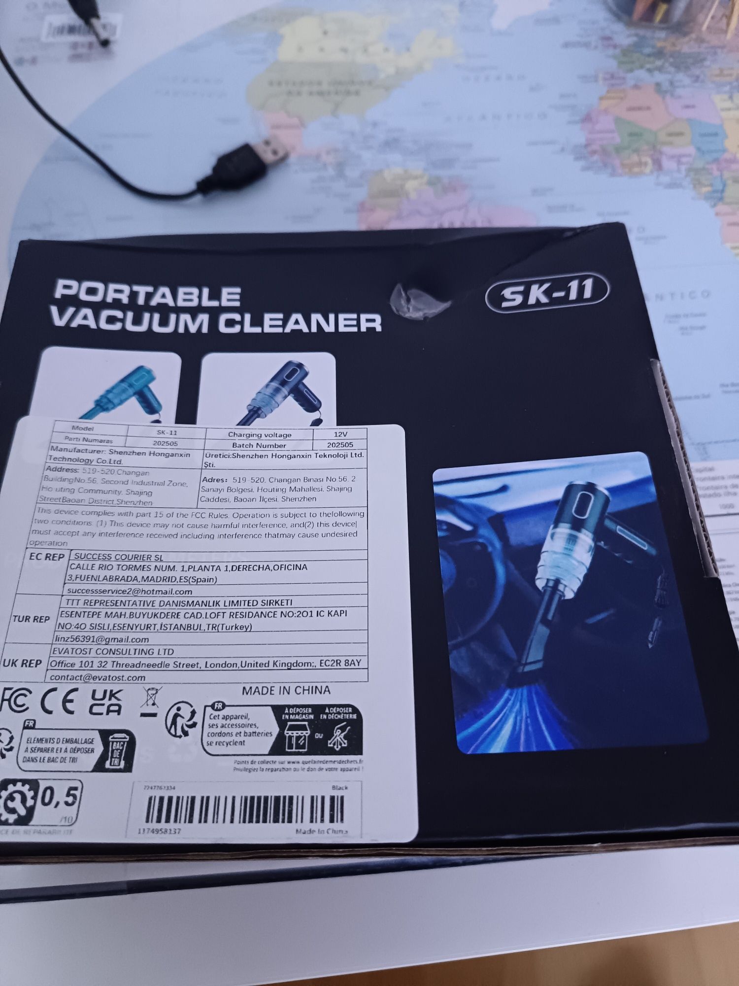 Aspirador portátil novo automóvel