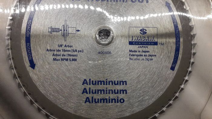 Piły tarczowe NOWE do aluminium 165 mm, z = 60.