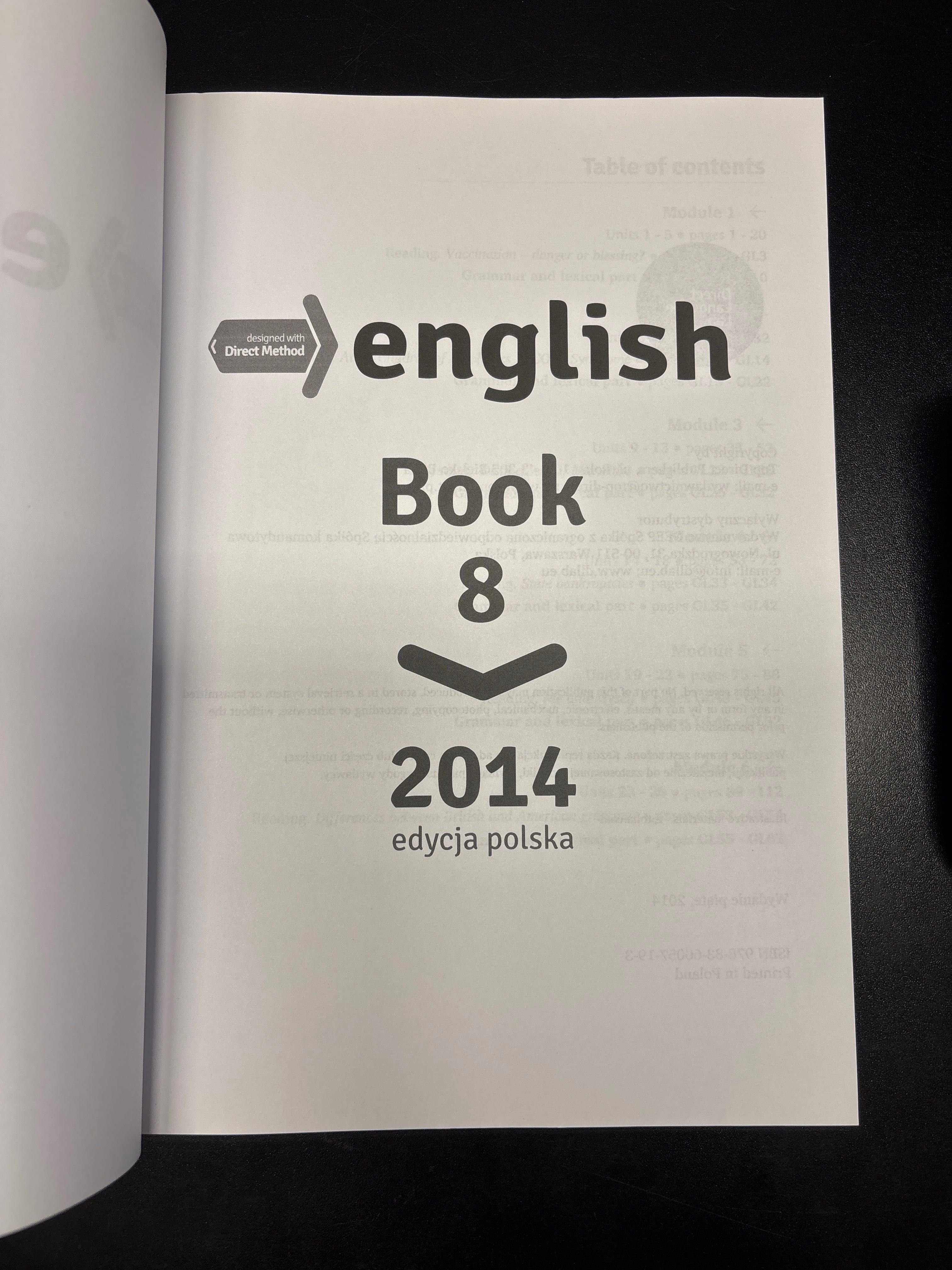 Książka Direct Method English 8 wydanie 2014