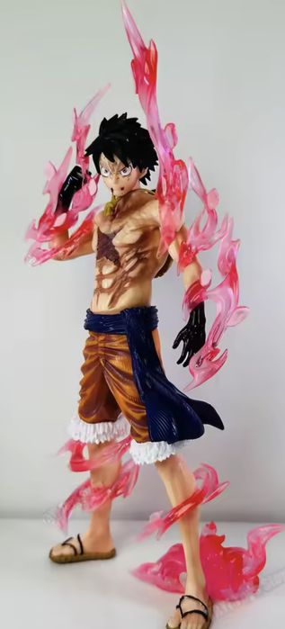 Estátua do anime One Piece do personagem Luffy com 20 centímetros