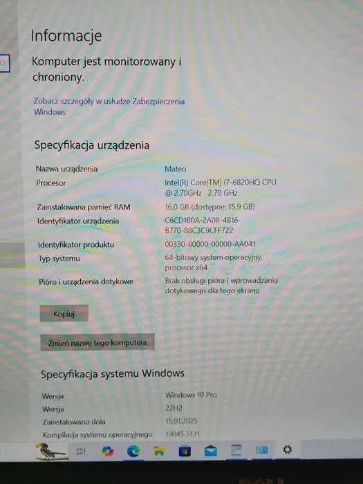 Dell lattitude E5570 i7 6820HQ 16gbDDR4 M370 1TB SSD IPS FHD