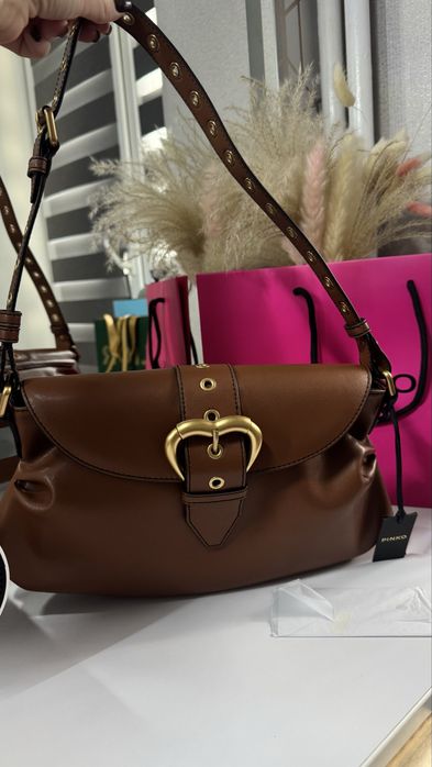 Сумка PINKO Jolene Shoulder Bag with Heart Buckle