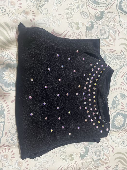 Maillot/ maiô preto com brilhantes