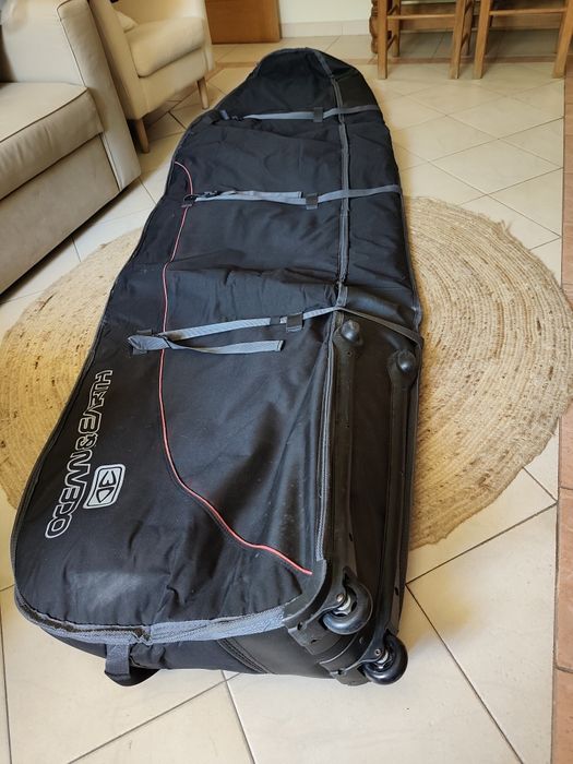 Capa de viagem para longboard Ocean & earth com rodas - 2 pranchas