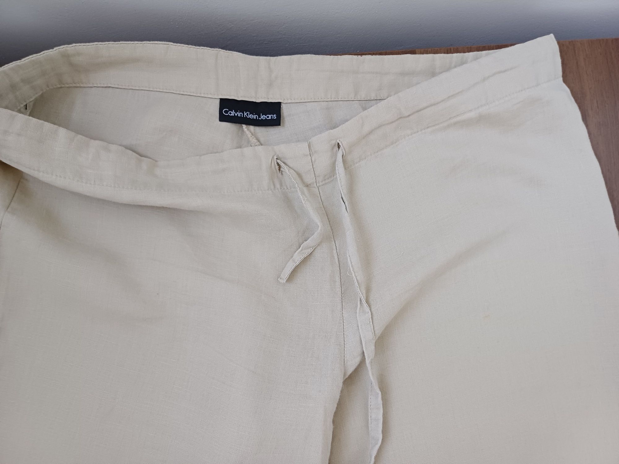Льняное брюки палаццо Calvin Klein оригинал W30-32 L34