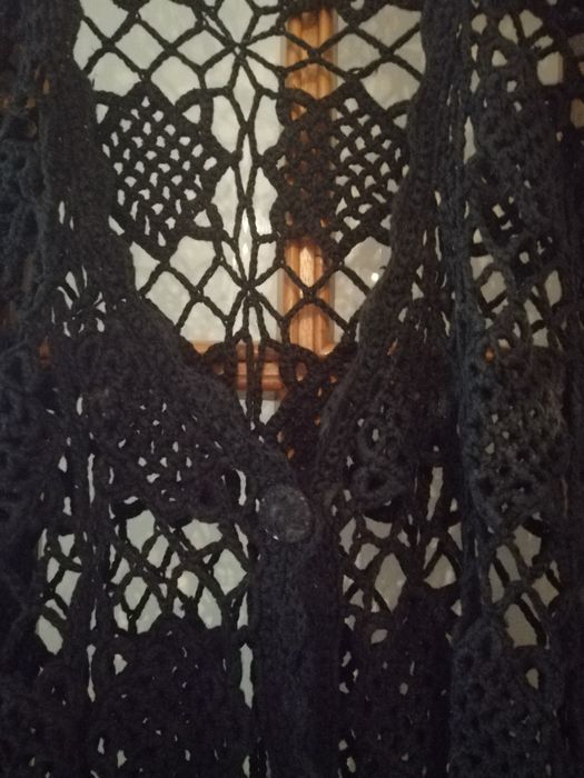 Camisola/Vestido e Casaco  tricotados à mão