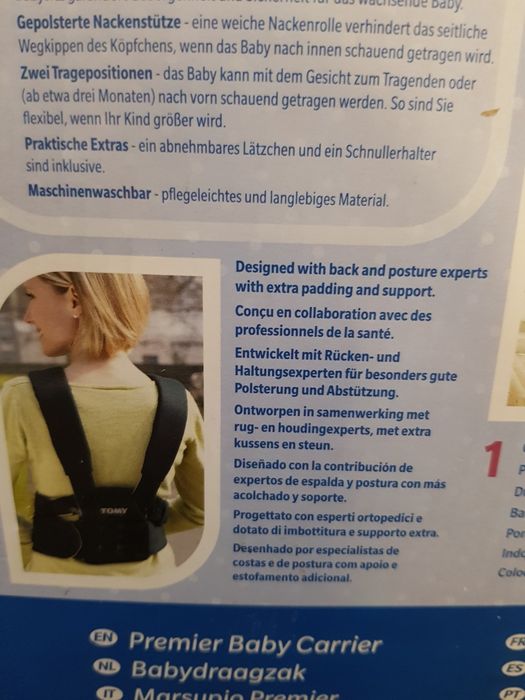 Nosidełko 3,5-12 kg TOMY Freestyle Premier