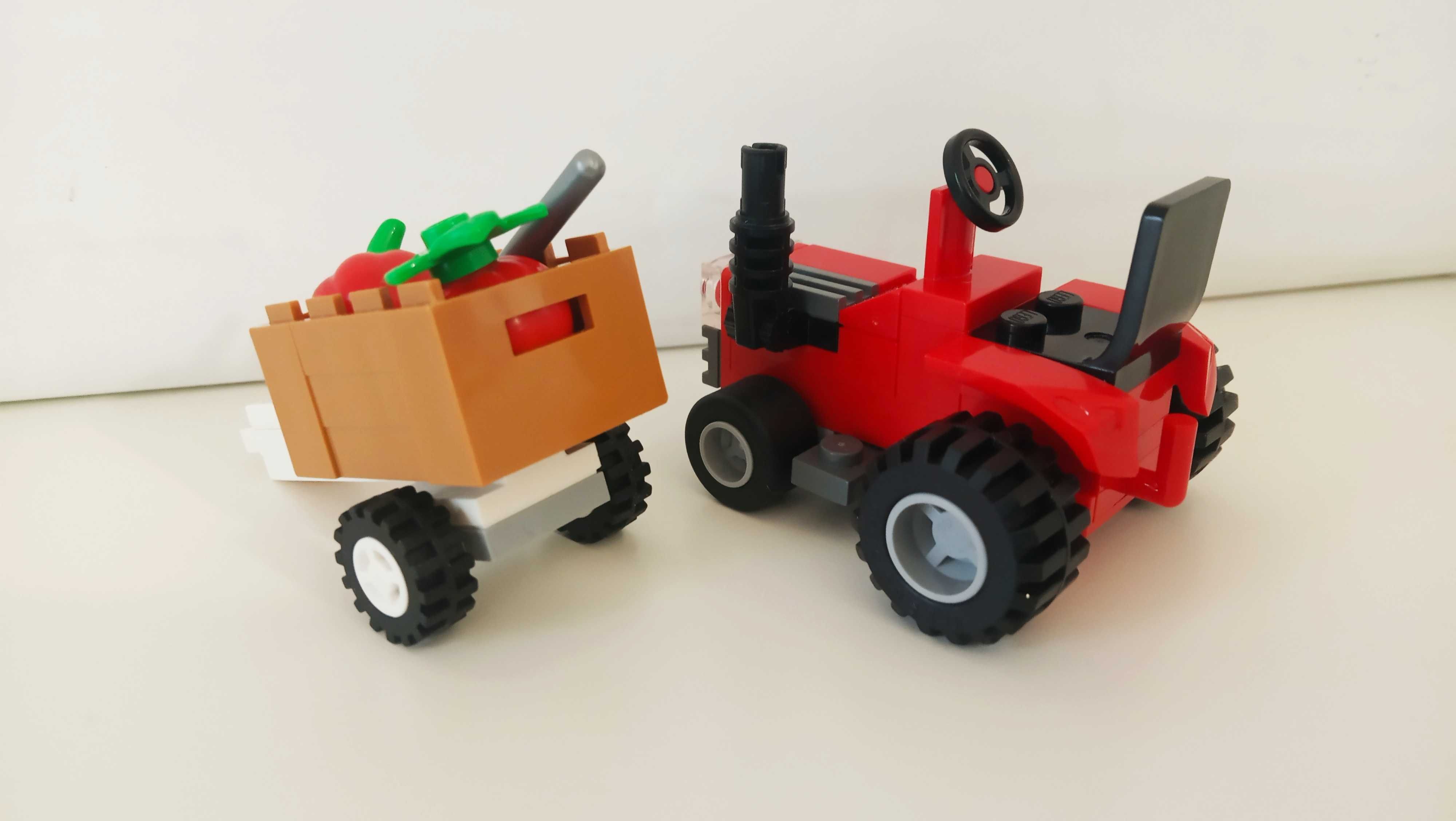 Lego Moc traktorek ursus c330 z przyczepą