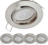 5x LED Reflektor do Zabudowy 3W Chrom, 3000k, Ciepła Biel, Ściemnialny