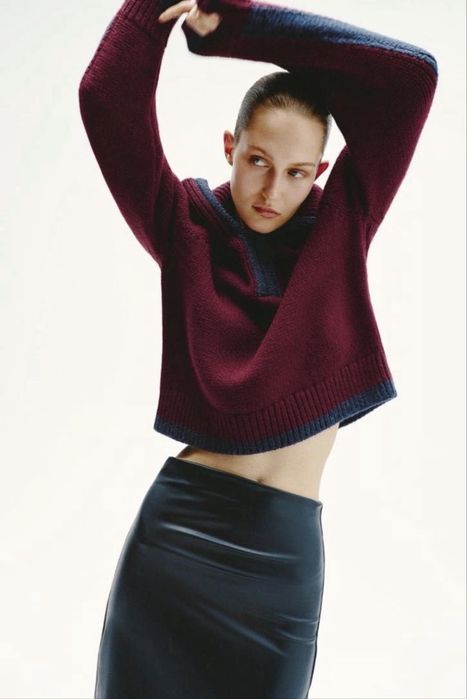 Светр поло Zara в трендовому кольорі