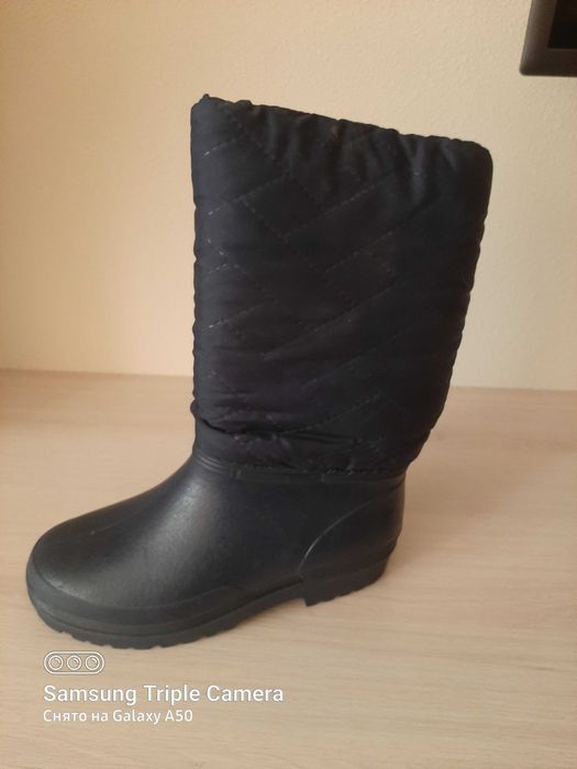 Чоботи сапоги гумові комбіновані жін. зимові 38р
