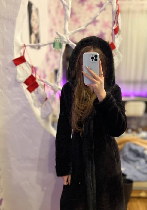 Натуральна шуба з мутона