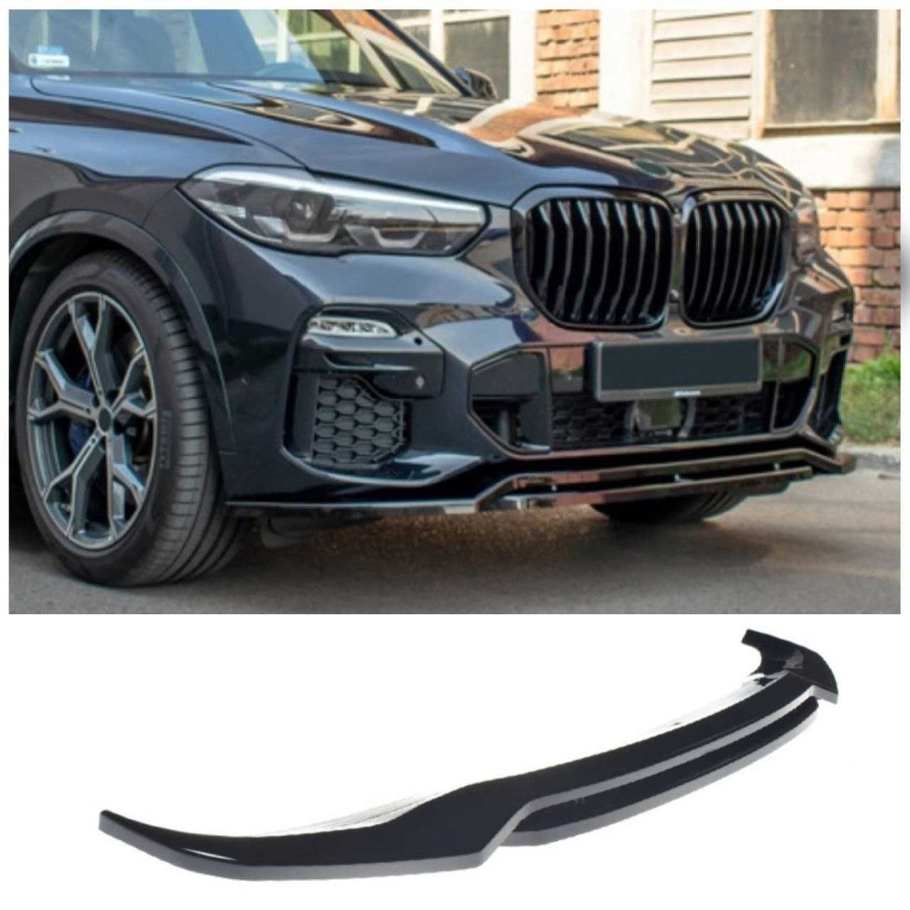 Сплиттер BMW X5 G05 в стиле Maxton Design цельный диффузор сплiтер