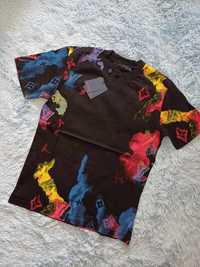 Nowe męskie koszulki Louis Vuitton czarne s-xxl