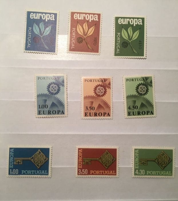 Selos Portugal - Europa CEPT 1965/67/68/69/70/71/73/74/75/76