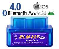 Автосканер діагностичний адаптер OBD2 Bluetooth ELM327 v2.1 iOS iPhone