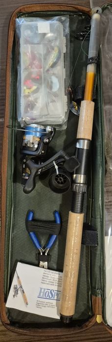 Zestaw wędkarski spinningowy,