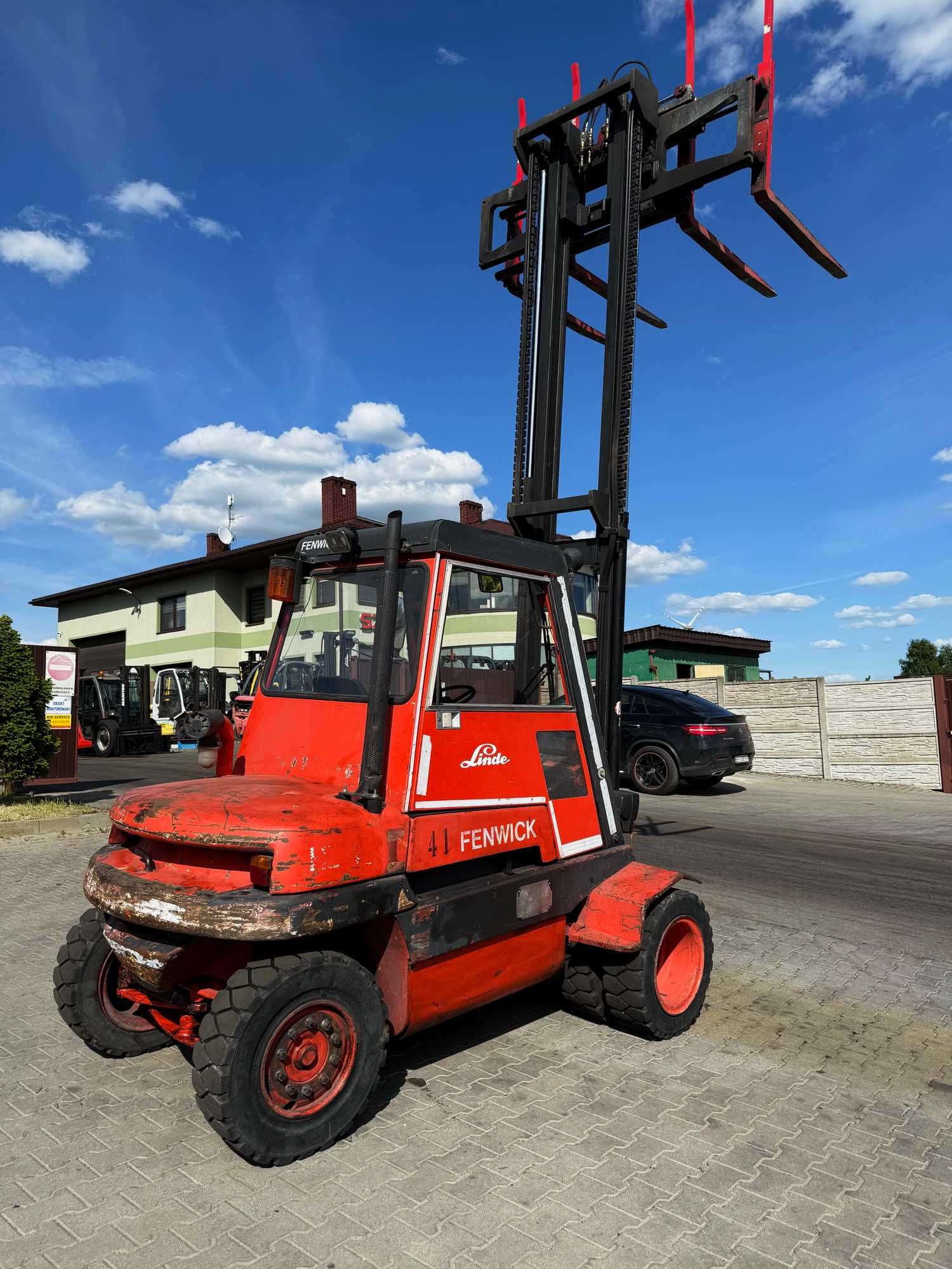 wózek widłowy LINDE H40D DEUTZ diesel bliźniacze koła 4000kg 4 -sekcja