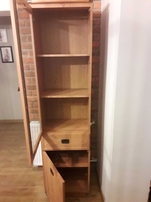 Witryn, biblioteczka  BOG-FRAN IDOL, sosna antyczna