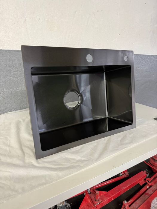 Кухонная мойка 58*43 PVD черная Valeso Handmade ( 3,0/0,8)