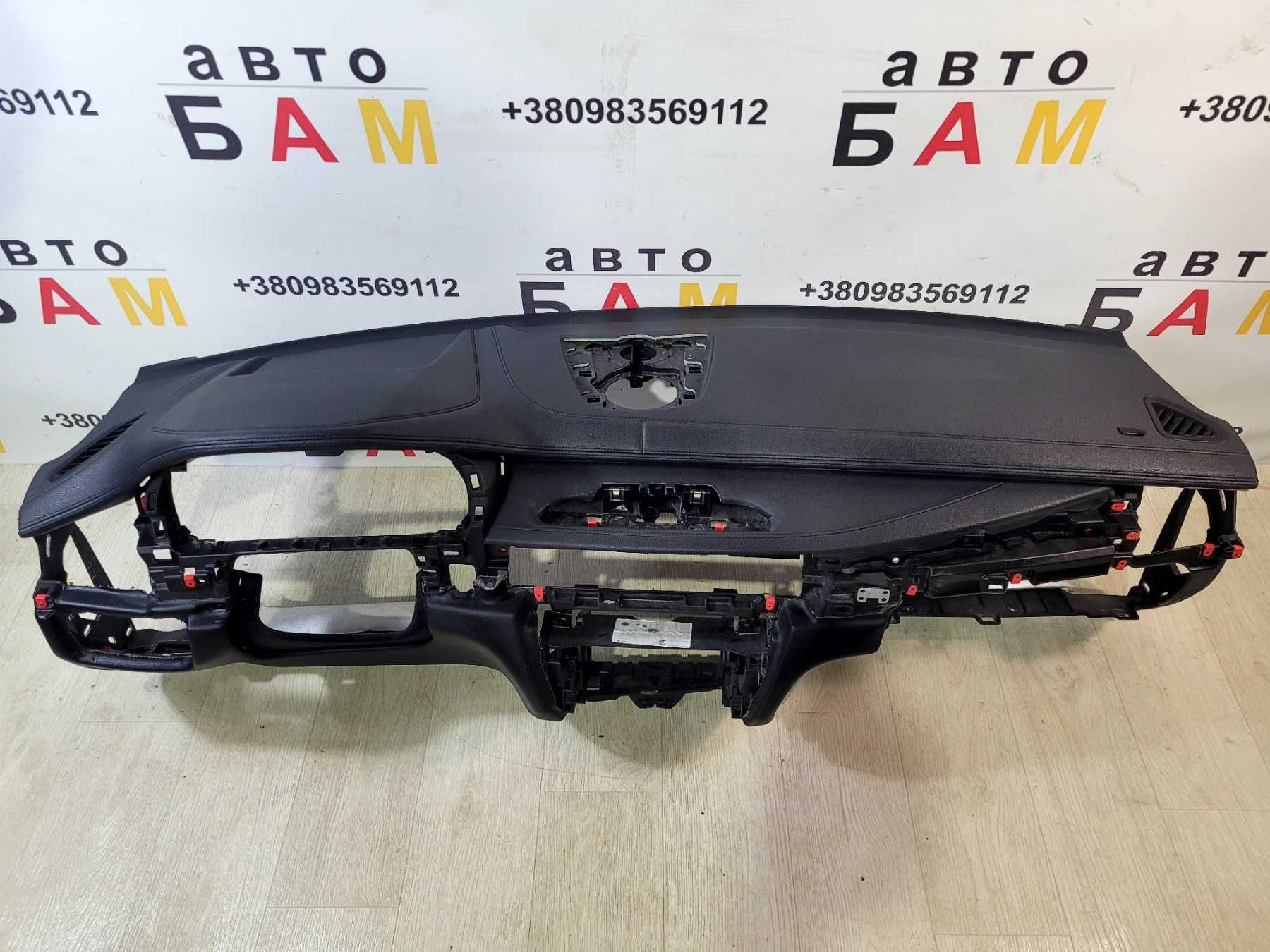 BMW X5 F15 X6 F16 Торпеда консоль центральна шкіра ambient без HUD