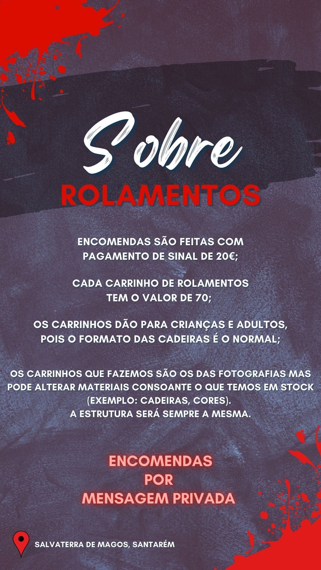 Carrinhos de rolamentos