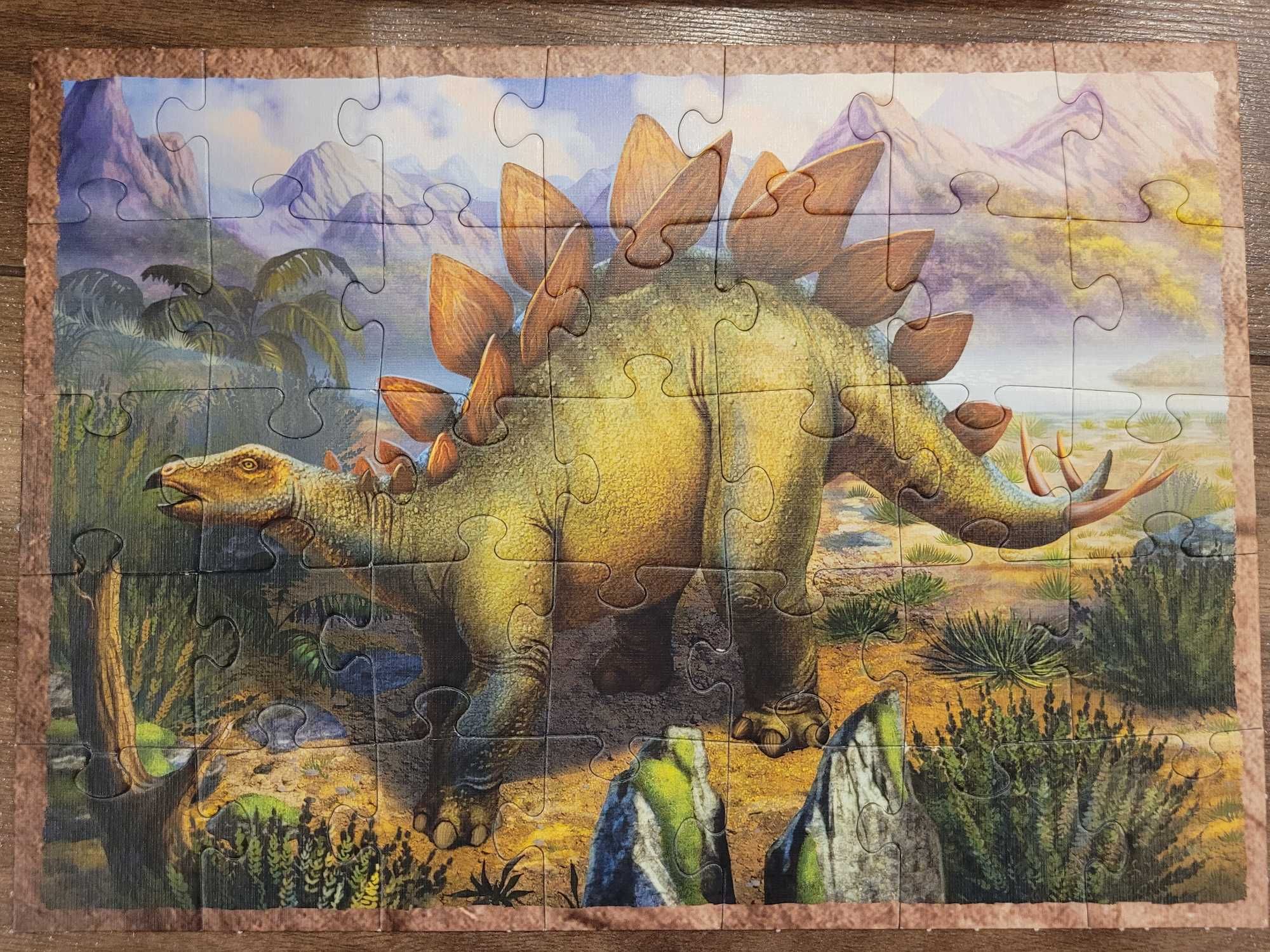 Puzzle dinozaury, 4 w1