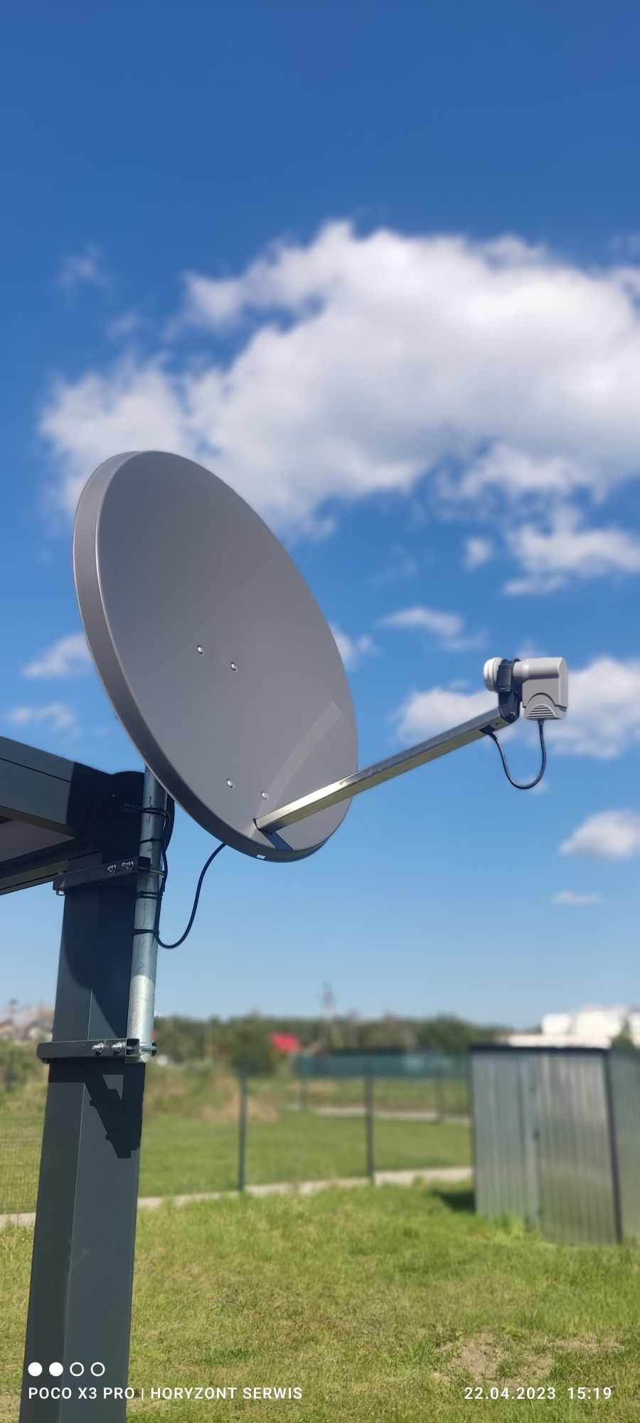 Antena satelitarna 90 cm Antracyt 4K HD Możliwy Montaż. POLSAT CANAL+