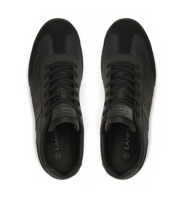 Lanetti czarne sneakersy r. 41 na sportowo i do garnituru :)