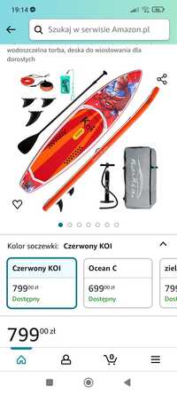 Deska czerwony koi