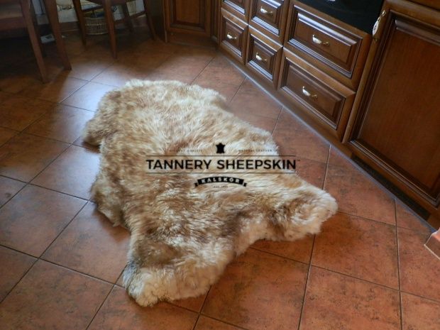 Skóra Owcza Muflon Brąz XXXL Skóry Owcze Naturalne XXXL