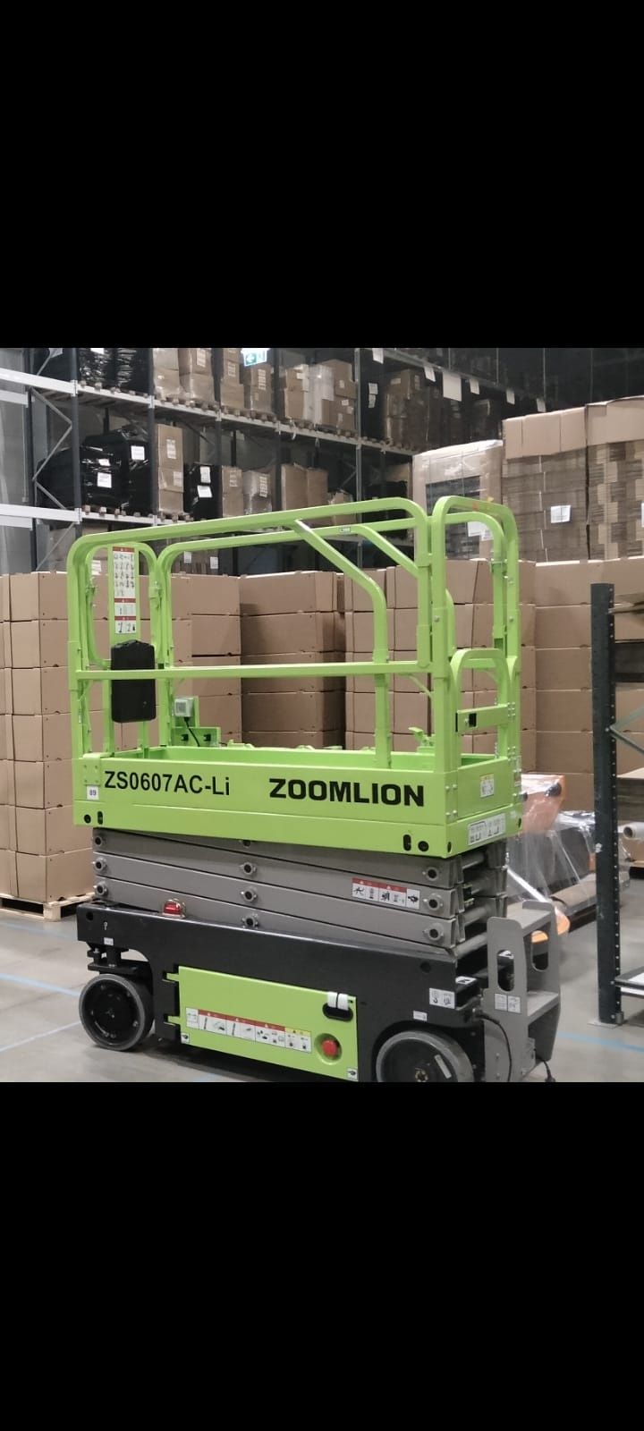 Wynajem podnośników nożycowych - zwyżek Zoomlion
