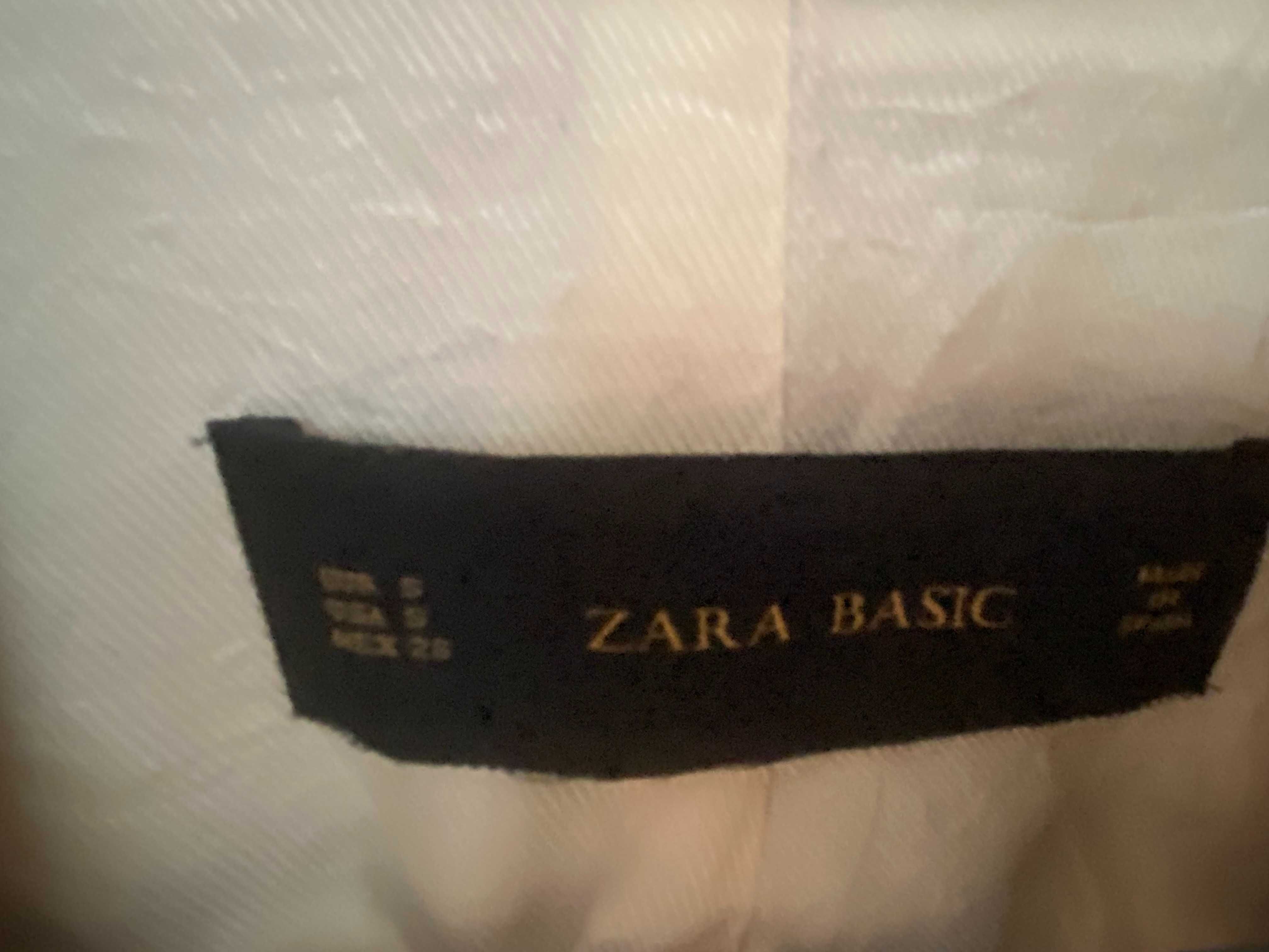 żakiet ZARA krótki S 36  jak nowy beż