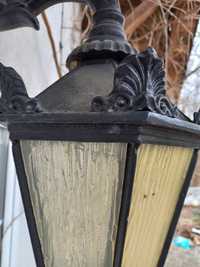 3 x Lampa kinkiet zeliwny duży 40cm nad drzwi