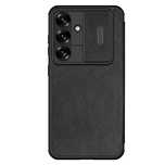 Etui Nillkin Qin Pro na Samsung Galaxy S25+ z klapką i osłoną aparatu